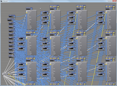 Moving RGB Matrix, all lines - detail view