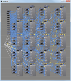 Moving RGB Matrix, all lines - total view